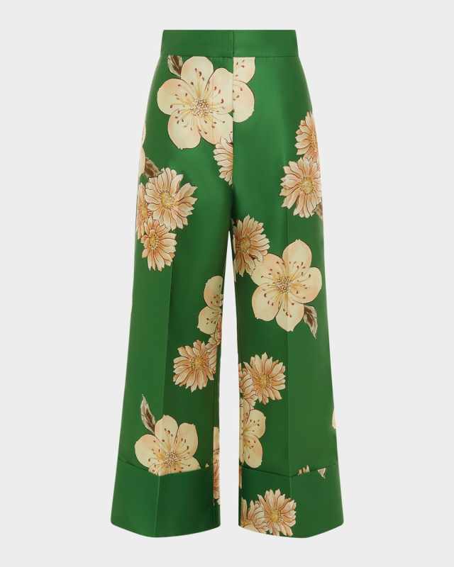 Sage Cuffed Wide-Leg Pants